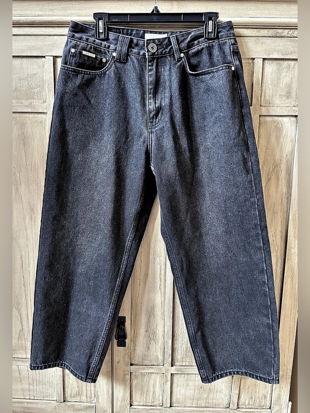 I Love Ugly Black Jeans Wide Leg Cropped Ankle Medium M Women’s Perfect